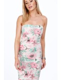 Rochie mulata, eleganta cu flori roz MP60389 - Magazin online - Boutique